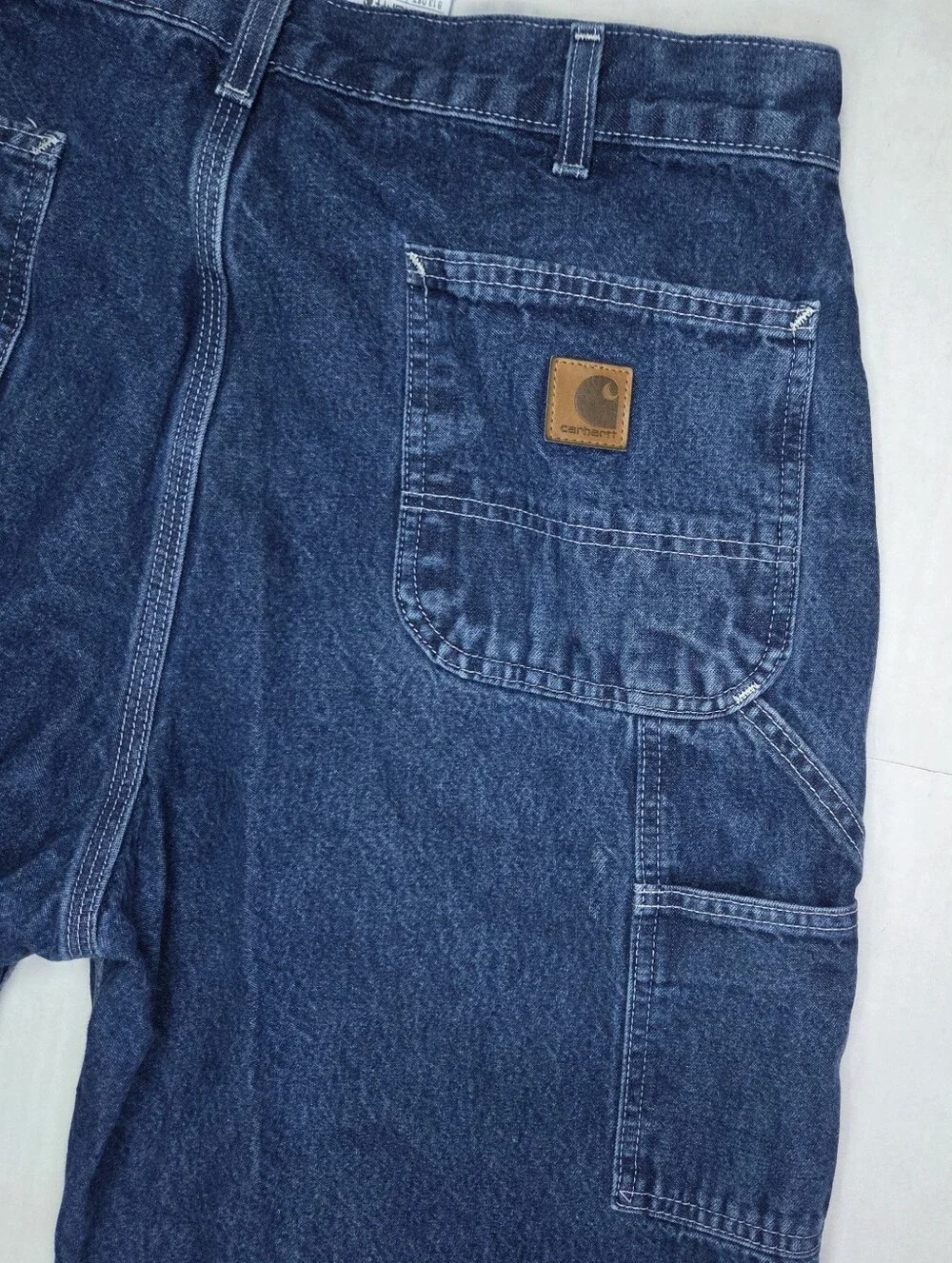 Carhartt Loose Fit Carpenter Jeans B13 Mens Size 38x32 Darkstone Workwear